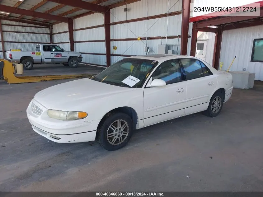 2003 Buick Regal Ls VIN: 2G4WB55K431212724 Lot: 40346060