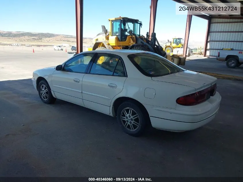 2003 Buick Regal Ls VIN: 2G4WB55K431212724 Lot: 40346060