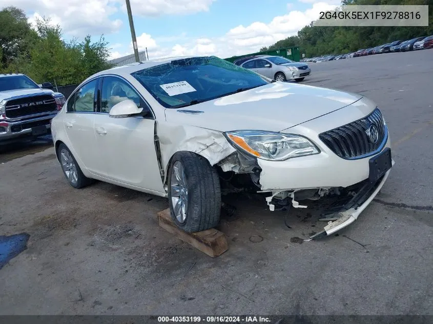 2G4GK5EX1F9278816 2015 Buick Regal Turbo