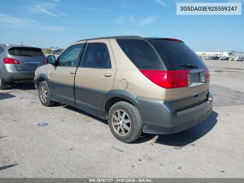 3G5DA03E92S559247 2002 Buick Rendezvous Cx