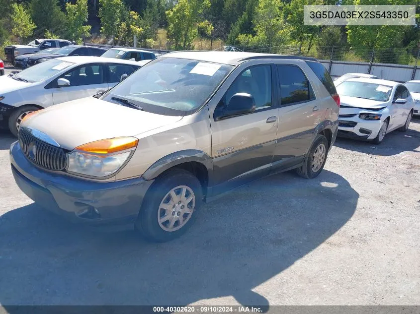 2002 Buick Rendezvous Cx VIN: 3G5DA03EX2S543350 Lot: 40302620