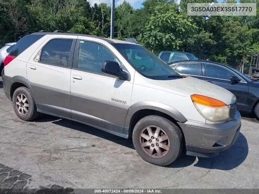 3G5DA03EX3S517770 2003 Buick Rendezvous Cxl