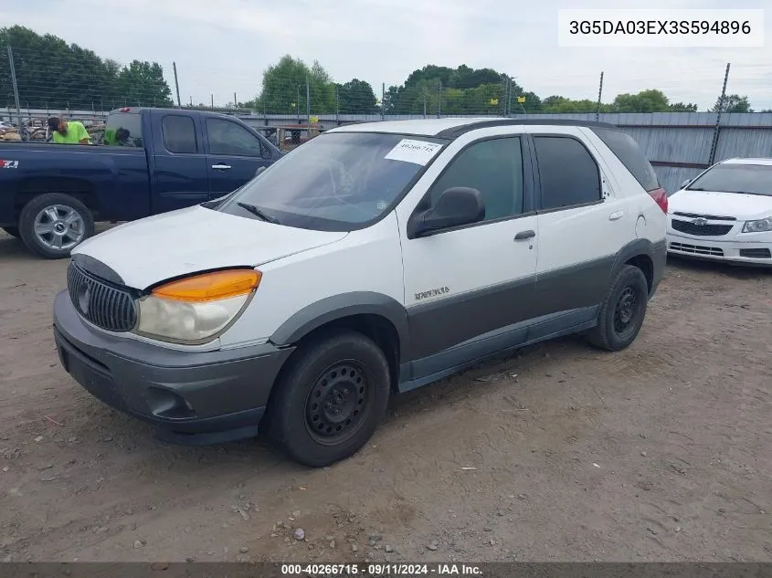 2003 Buick Rendezvous Cx VIN: 3G5DA03EX3S594896 Lot: 40266715