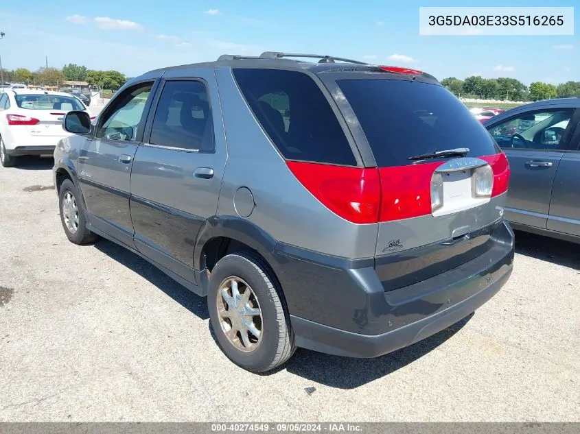 2003 Buick Rendezvous Cxl VIN: 3G5DA03E33S516265 Lot: 40274549