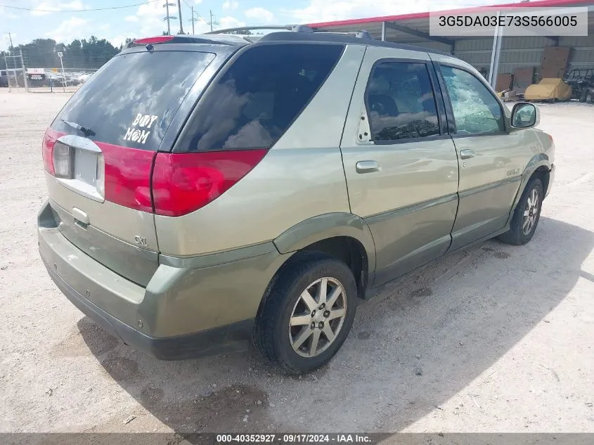 2003 Buick Rendezvous Cxl VIN: 3G5DA03E73S566005 Lot: 40352927