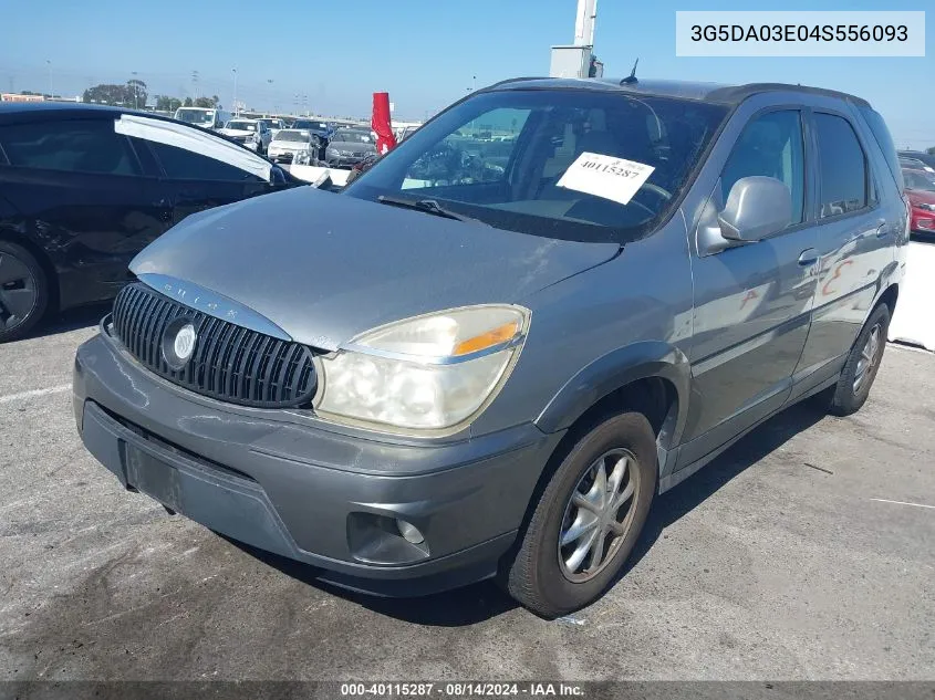 2004 Buick Rendezvous Cx VIN: 3G5DA03E04S556093 Lot: 40115287