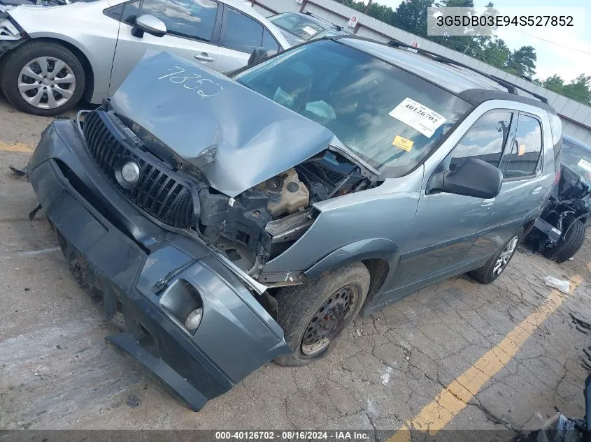 2004 Buick Rendezvous Cx VIN: 3G5DB03E94S527852 Lot: 40126702