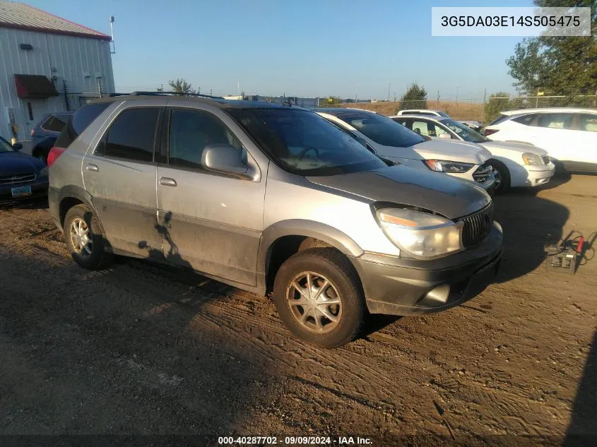 2004 Buick Rendezvous Cx VIN: 3G5DA03E14S505475 Lot: 40287702