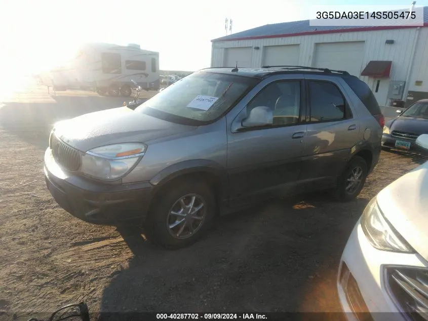 2004 Buick Rendezvous Cx VIN: 3G5DA03E14S505475 Lot: 40287702