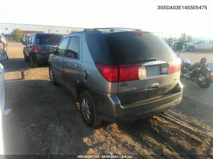 3G5DA03E14S505475 2004 Buick Rendezvous Cx