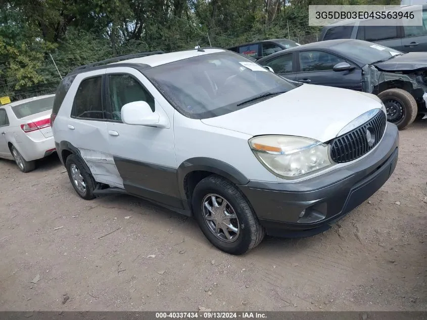 2004 Buick Rendezvous Cx VIN: 3G5DB03E04S563946 Lot: 40337434