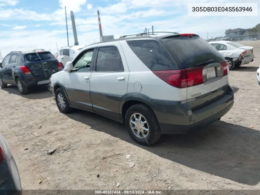 2004 Buick Rendezvous Cx VIN: 3G5DB03E04S563946 Lot: 40337434