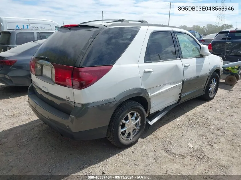 2004 Buick Rendezvous Cx VIN: 3G5DB03E04S563946 Lot: 40337434