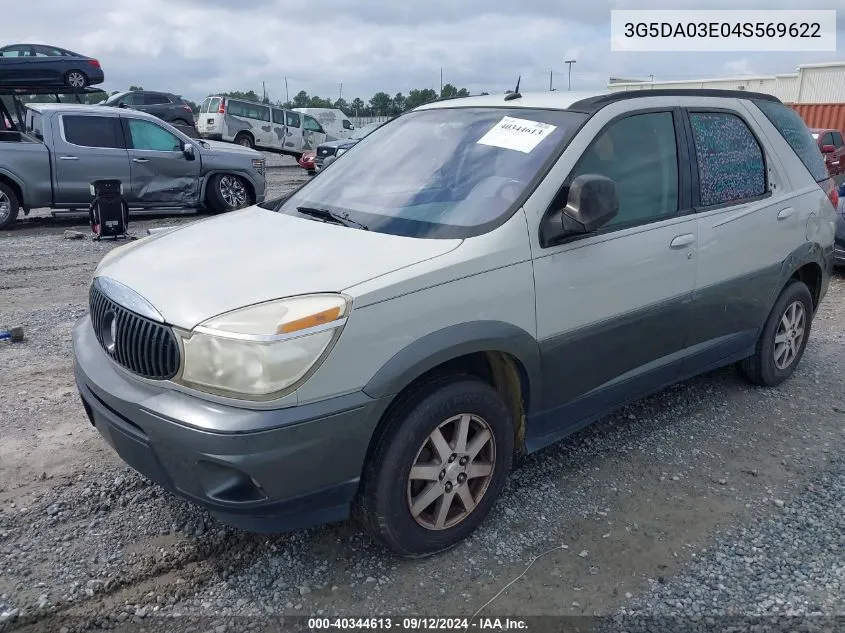 2004 Buick Rendezvous Cx VIN: 3G5DA03E04S569622 Lot: 40344613