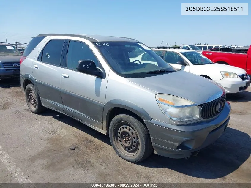 2005 Buick Rendezvous Cx VIN: 3G5DB03E25S518511 Lot: 40196385