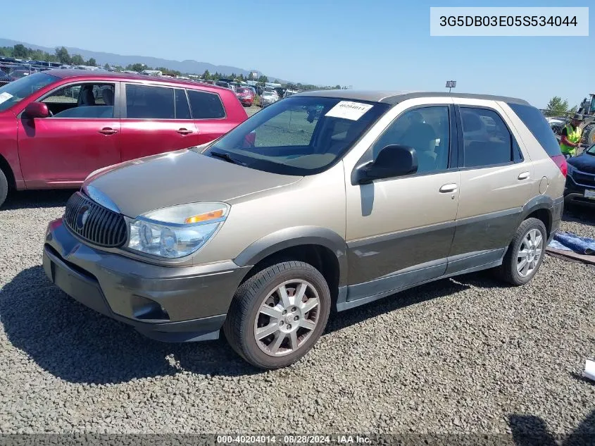 2005 Buick Rendezvous Cx VIN: 3G5DB03E05S534044 Lot: 40204014