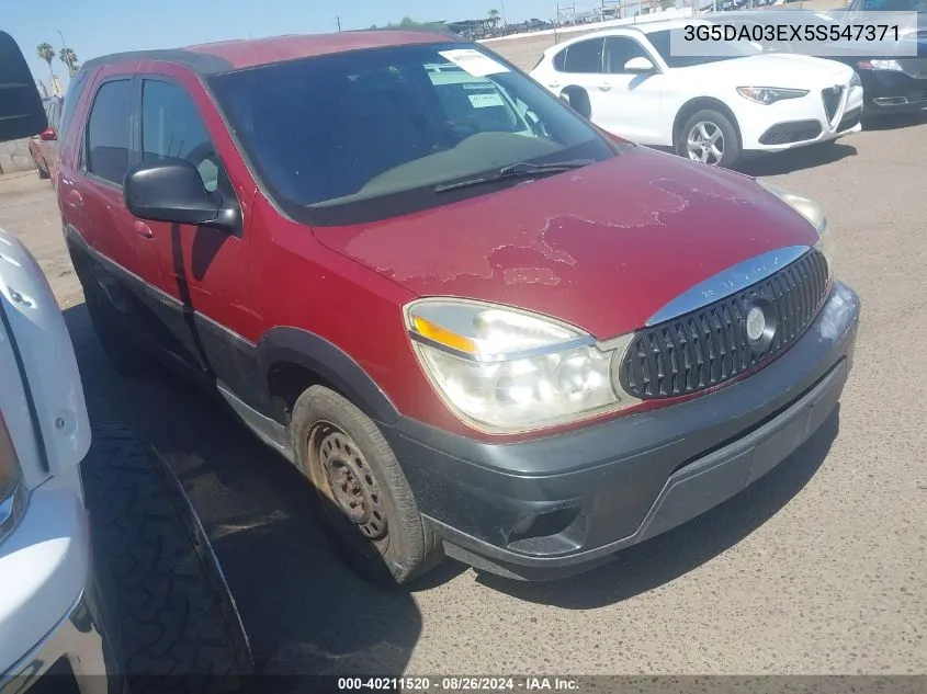 2005 Buick Rendezvous Cx VIN: 3G5DA03EX5S547371 Lot: 40211520