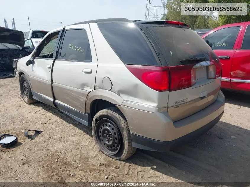 2005 Buick Rendezvous Cx/Cxl VIN: 3G5DB03E05S568629 Lot: 40334579