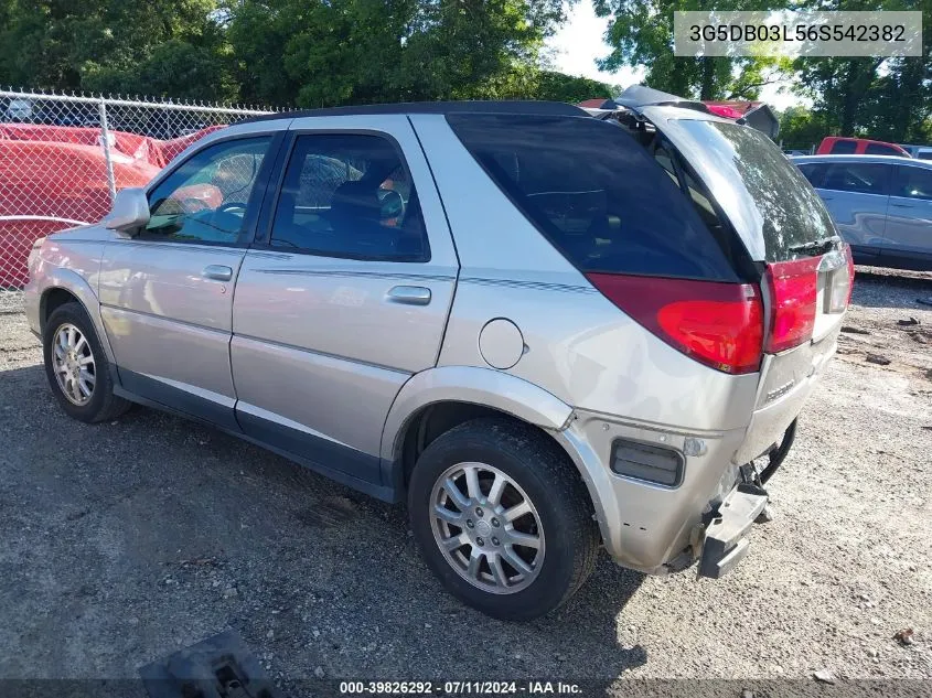 2006 Buick Rendezvous Cx VIN: 3G5DB03L56S542382 Lot: 39826292