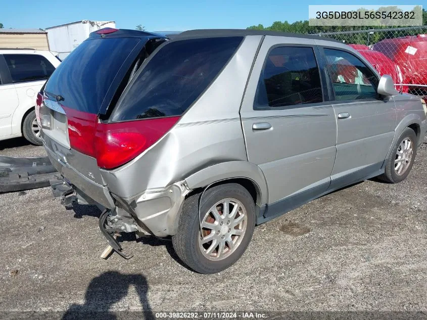 2006 Buick Rendezvous Cx VIN: 3G5DB03L56S542382 Lot: 39826292