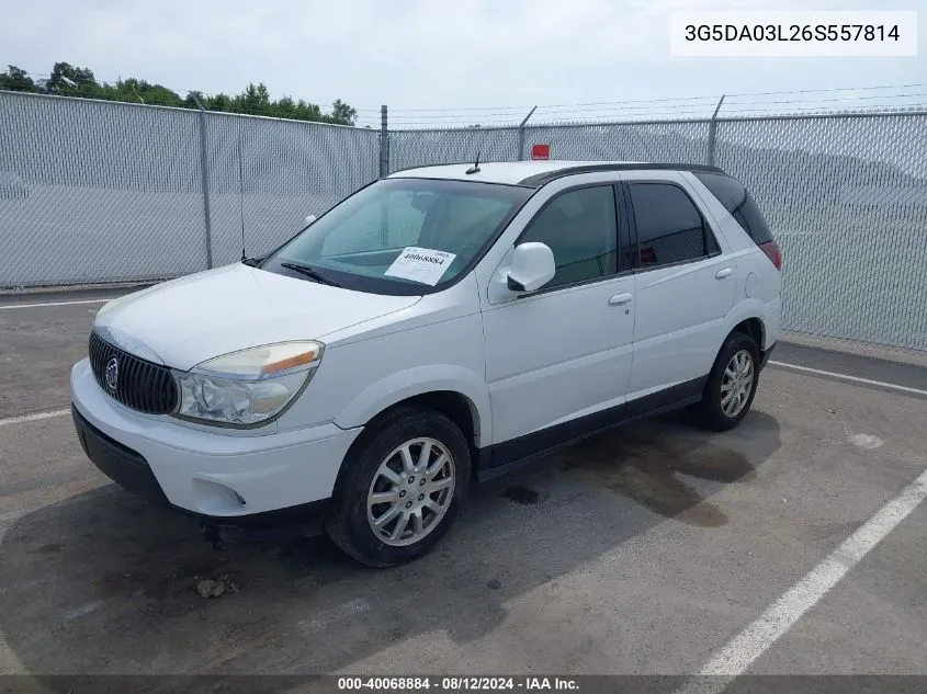 2006 Buick Rendezvous Cx VIN: 3G5DA03L26S557814 Lot: 40068884