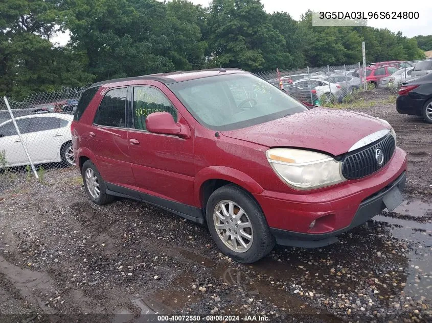 2006 Buick Rendezvous Cx VIN: 3G5DA03L96S624800 Lot: 40072550