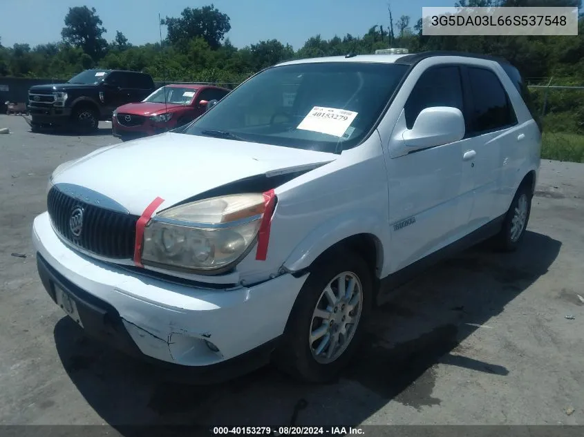 2006 Buick Rendezvous Cx VIN: 3G5DA03L66S537548 Lot: 40153279