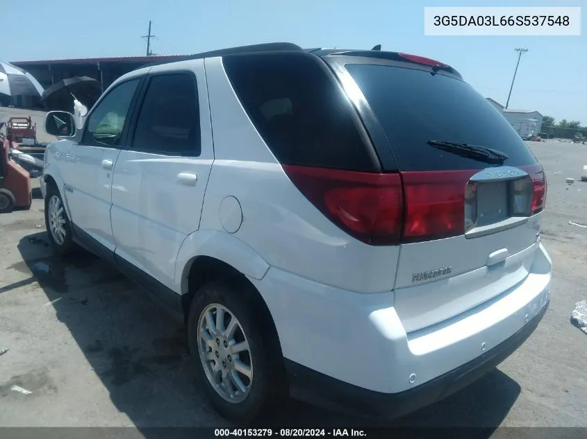 2006 Buick Rendezvous Cx VIN: 3G5DA03L66S537548 Lot: 40153279