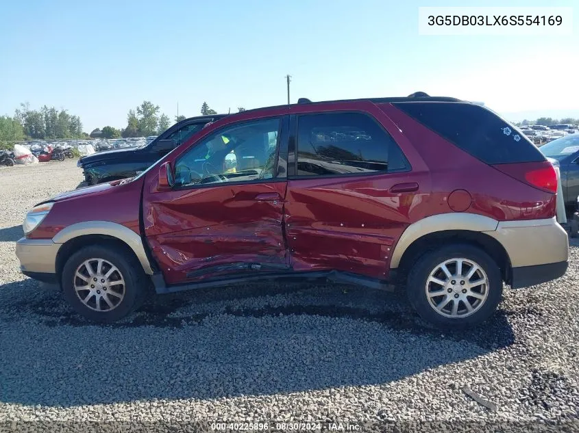 2006 Buick Rendezvous Cx VIN: 3G5DB03LX6S554169 Lot: 40225896