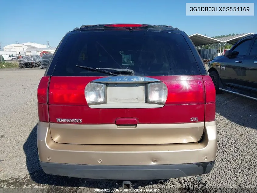 2006 Buick Rendezvous Cx VIN: 3G5DB03LX6S554169 Lot: 40225896