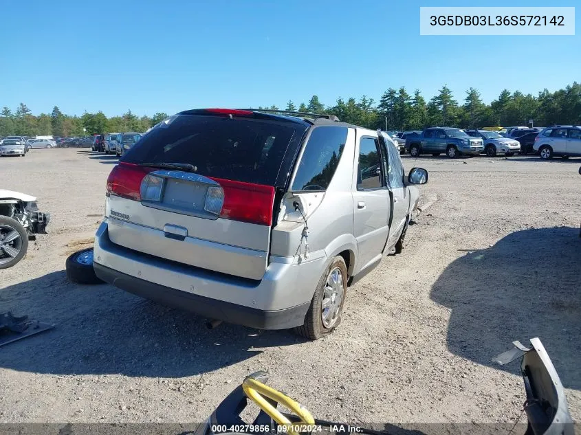 2006 Buick Rendezvous Cx VIN: 3G5DB03L36S572142 Lot: 40279856