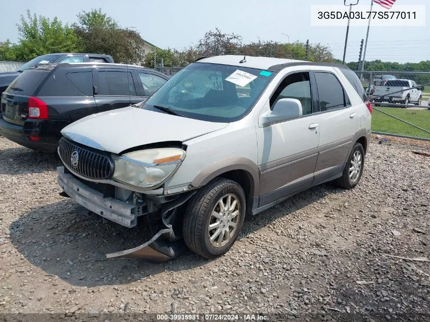 2007 Buick Rendezvous Cxl VIN: 3G5DA03L77S577011 Lot: 39935981