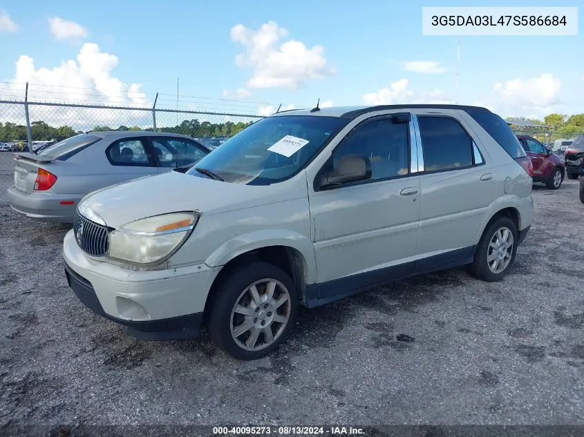 2007 Buick Rendezvous Cx VIN: 3G5DA03L47S586684 Lot: 40095273