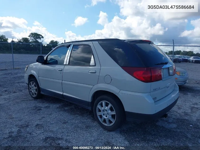 2007 Buick Rendezvous Cx VIN: 3G5DA03L47S586684 Lot: 40095273