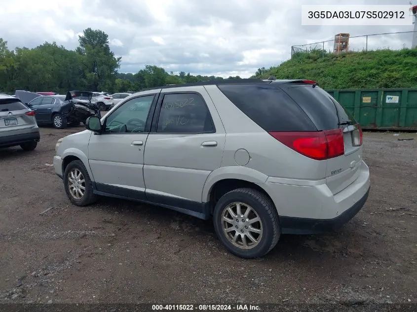 3G5DA03L07S502912 2007 Buick Rendezvous Cx