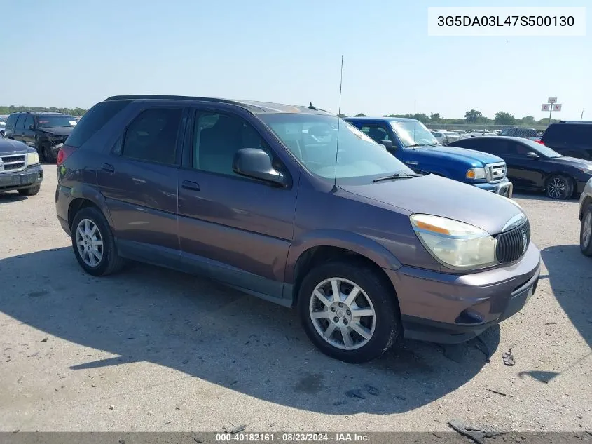 2007 Buick Rendezvous Cx VIN: 3G5DA03L47S500130 Lot: 40182161