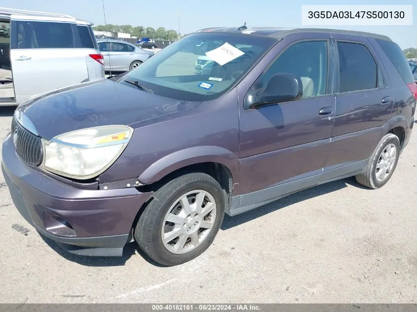 2007 Buick Rendezvous Cx VIN: 3G5DA03L47S500130 Lot: 40182161