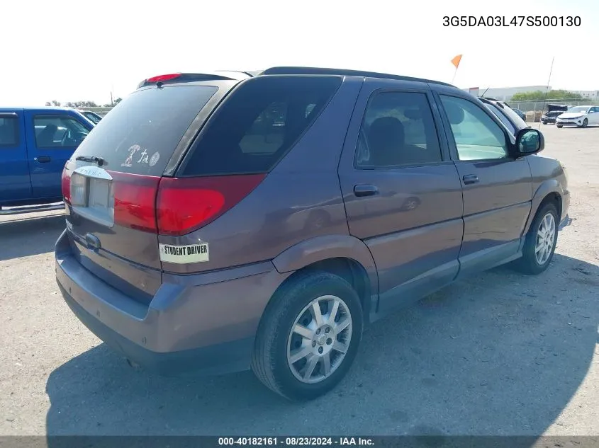 2007 Buick Rendezvous Cx VIN: 3G5DA03L47S500130 Lot: 40182161