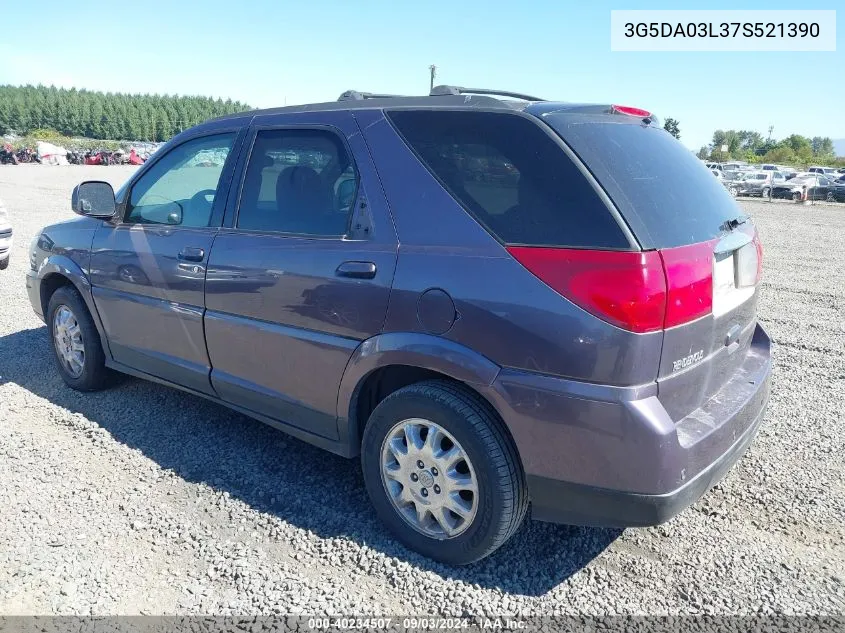 2007 Buick Rendezvous Cxl VIN: 3G5DA03L37S521390 Lot: 40234507