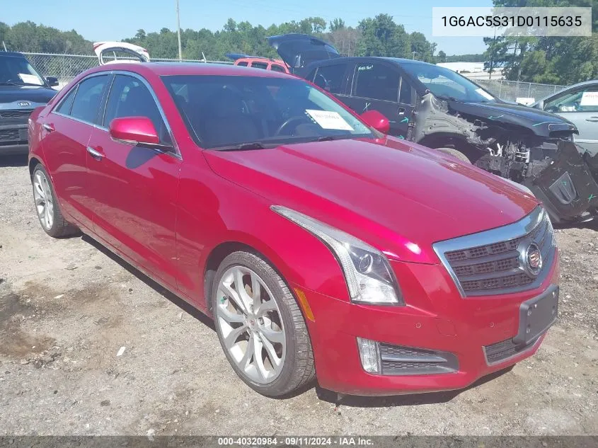 2013 Cadillac Ats Performance VIN: 1G6AC5S31D0115635 Lot: 40320984