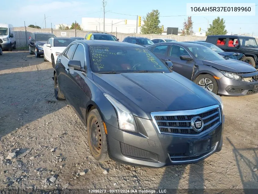 2014 Cadillac Ats VIN: 1G6AH5R37E0189960 Lot: 12096273