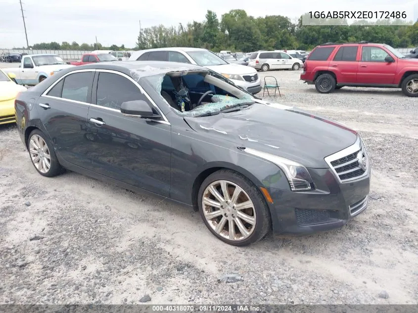 1G6AB5RX2E0172486 2014 Cadillac Ats Luxury