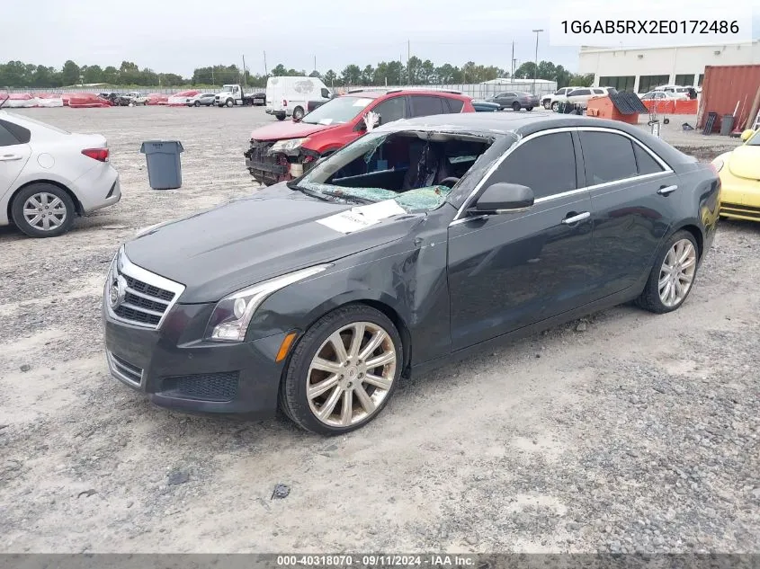 1G6AB5RX2E0172486 2014 Cadillac Ats Luxury