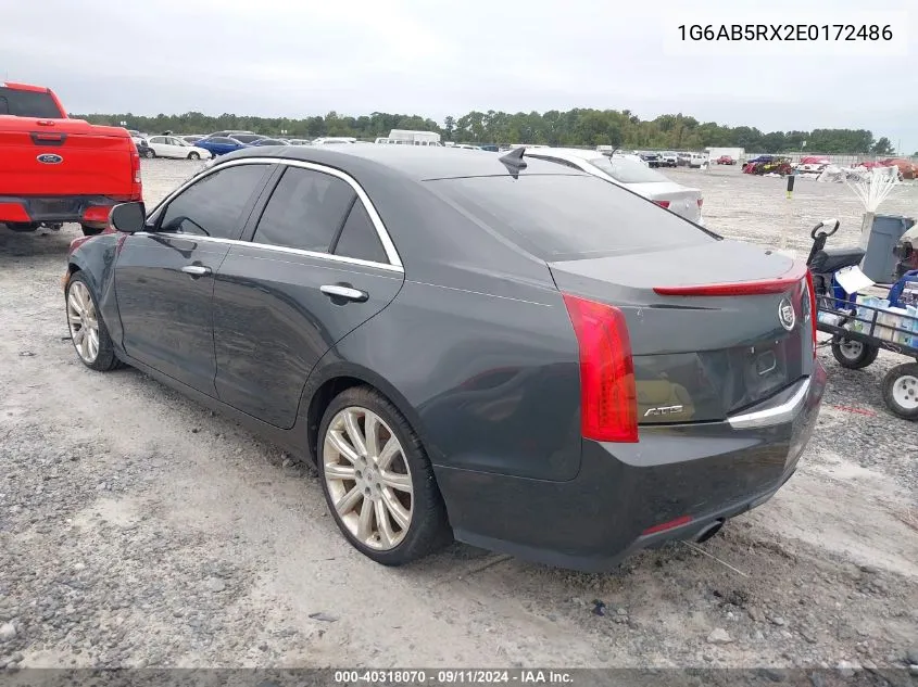 2014 Cadillac Ats Luxury VIN: 1G6AB5RX2E0172486 Lot: 40318070