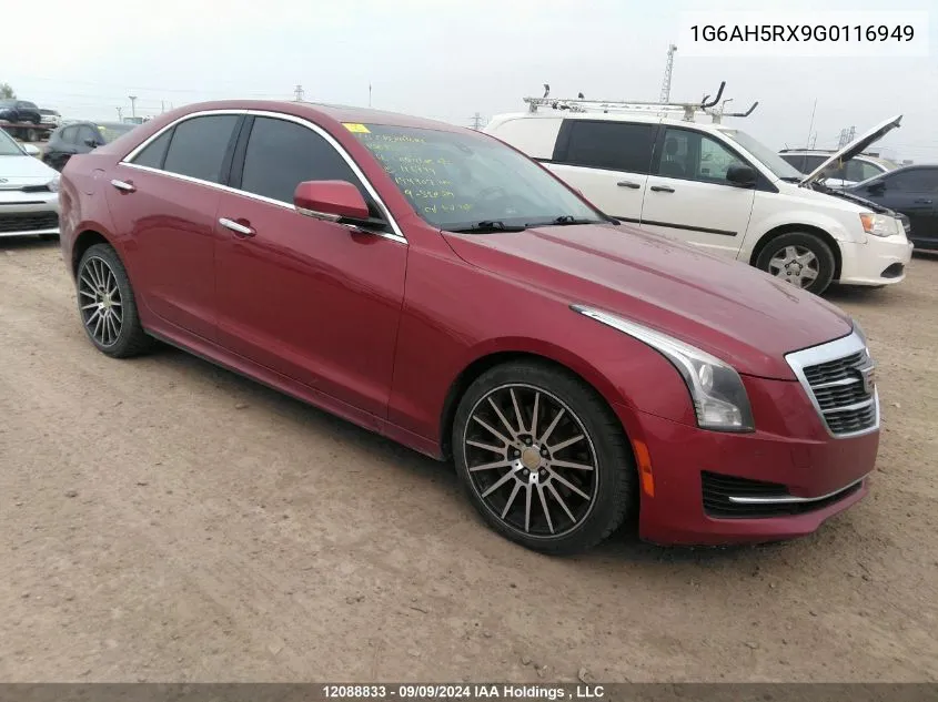 1G6AH5RX9G0116949 2016 Cadillac Ats