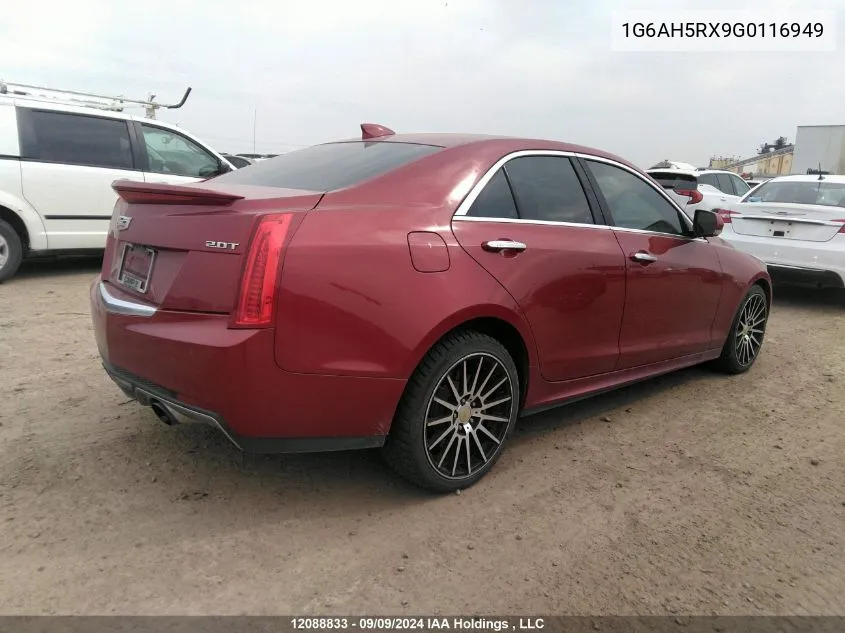 2016 Cadillac Ats VIN: 1G6AH5RX9G0116949 Lot: 12088833