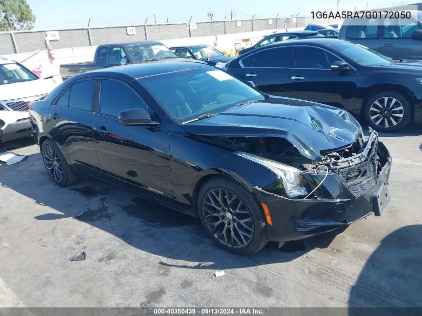 2016 Cadillac Ats Standard VIN: 1G6AA5RA7G0172050 Lot: 40350439