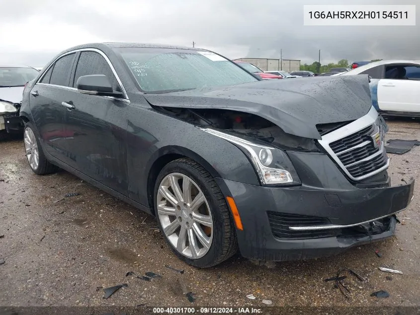 2017 Cadillac Ats Luxury VIN: 1G6AH5RX2H0154511 Lot: 40301700