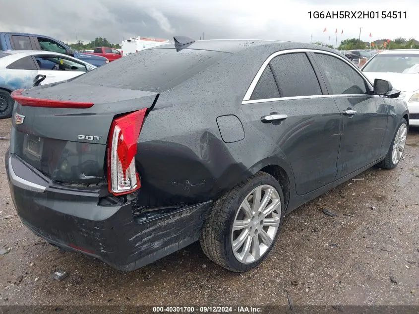 1G6AH5RX2H0154511 2017 Cadillac Ats Luxury