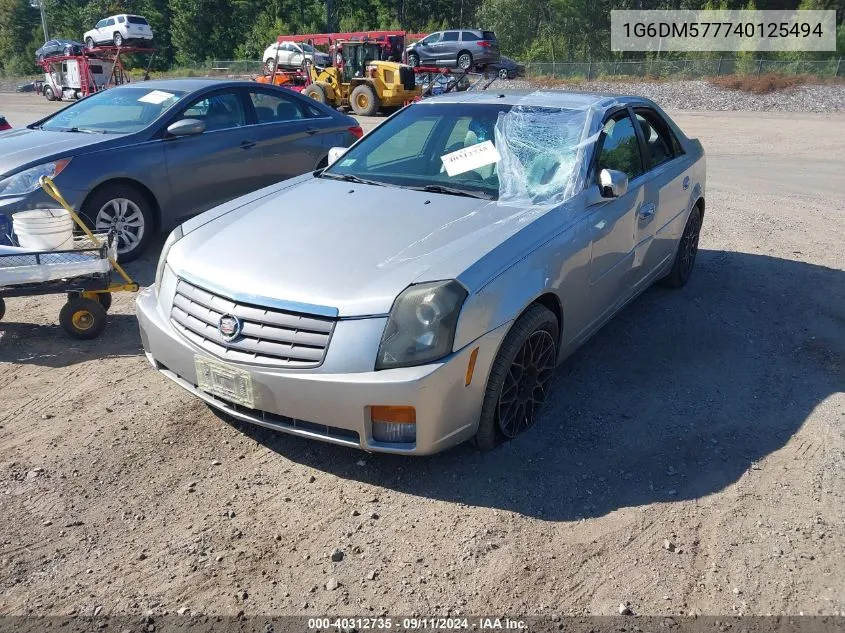 2004 Cadillac Cts Standard VIN: 1G6DM577740125494 Lot: 40312735